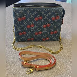Cherry Denim Cousin Bag Fashion